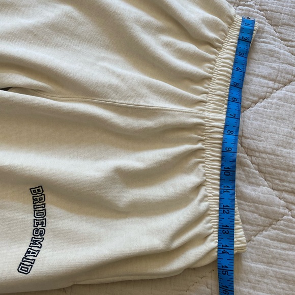 NWT: Anthropologie "Bridesmaid" Pullover Sweatshirt and matching sweatpants - Picture 7 of 12